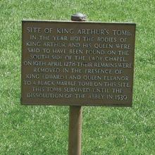 Grave marker of King Arthur and Guinevere Grave marker of King Arthur and Guinevere