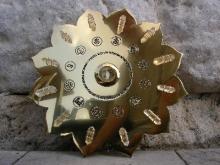 Peace Grid leaning against the Jewish Western Wall Peace Grid leaning against the Jewish Western Wall