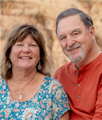 Portrait of Chellie and Mike Kammermeyer, ICRT Senior Reiki Master Teachers.